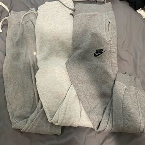 3 gray sweat pants bundle
